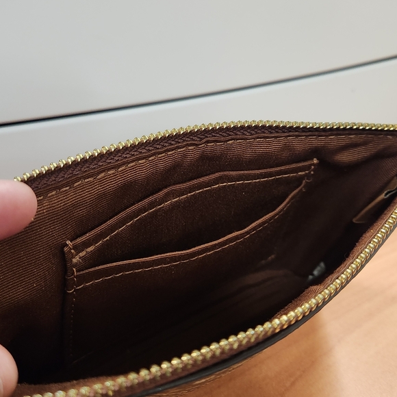 Coach Brown Wristlet Clutch - Picture 2 of 7